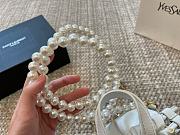 Saint Laurent Puffer Bucket White Bag Size 23x23x12cm - 6