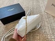 Saint Laurent Puffer Bucket White Bag Size 23x23x12cm - 3