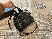 Saint Laurent Puffer Bucket Black Bag Size 23x23x12cm - 3