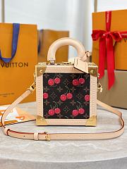 LV x TM MINI SQUARE TRUNK CHERRY M14040 Size 17x8x17cm - 6