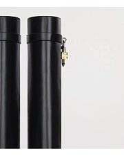 Givenchy Shark Lock Leather Boots Black - 4