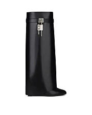 Givenchy Shark Lock Leather Boots Black - 2