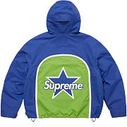 Supreme Vanson Leathers Shell Jacket Royal - 3