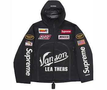 Supreme Vanson Leathers Shell Jacket Black