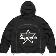 Supreme Vanson Leathers Shell Jacket Black - 3