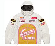 Supreme Vanson Leathers Shell Jacket White - 1