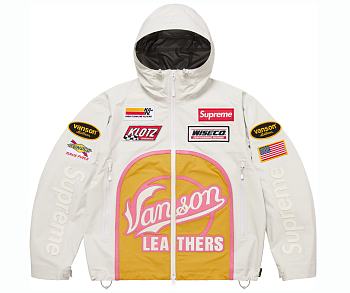 Supreme Vanson Leathers Shell Jacket White