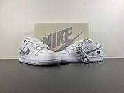 Nike SB Dunk Low Supreme 94 White Metallic Silver HQ8487-100 - 4