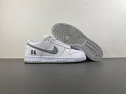 Nike SB Dunk Low Supreme 94 White Metallic Silver HQ8487-100 - 3