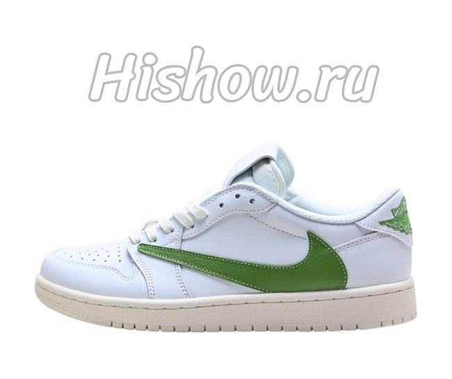 Air Jordan 1 Low OG Fragment x Travis Scott Sail Military Green DM7866-956 - 1