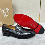 Christian Louboutin Loafer MAD Black Glossy Men's LB2210 - 4