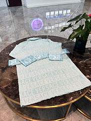 Versace Baroque Bathrobe In Blue - 5