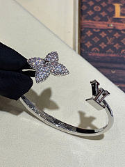LV Louisette Signature Strass Bracelet Silver - 3