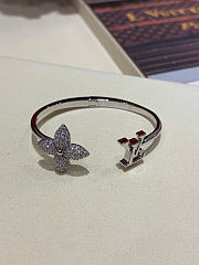 LV Louisette Signature Strass Bracelet Silver - 4
