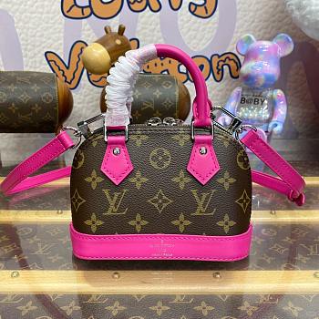 Louis Vuitton Nano Alma Pink Size 18x8x12cm