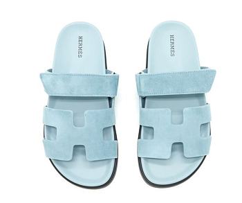 Hermes Chypre Sandals Blue HM13654 