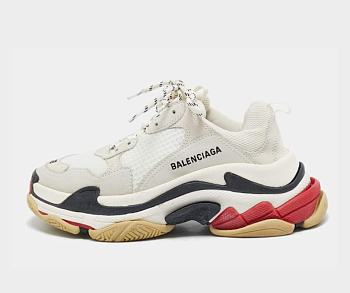Balenciaga Triple S White Black Red 533882W09E19000