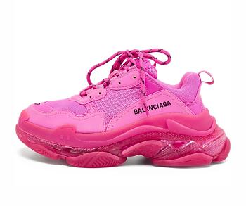 Balenciaga Triple S Clear Sole Fuchsia Pink  541624W2FG15059