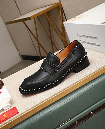 Christian Louboutin Cocoriclou Leather Loafers CL0004