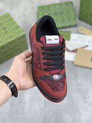 Gucci Suede and Rhinestone Sneakers GG3666 - 5