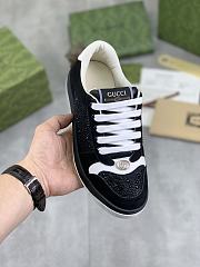 Gucci Suede and Rhinestone Sneakers GG3667 - 6