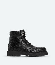 Bottega Veneta Haddock Lace-Up Ankle Boot Black - 4