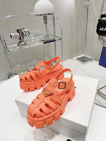 Prada Rubber Monolith Sandals PR6625