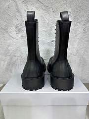 Balenciaga Stomper Leather Boots Black - 6