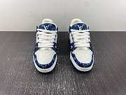 Louis Vuitton Trainer Denim Monogram Blue - 4
