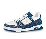 Louis Vuitton Trainer Denim Monogram Blue - 1