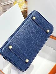 Hermes 25 Alligator Sapphire H66300 Size 25cm - 2