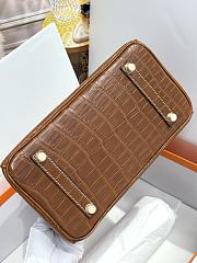 Hermes 25 Alligator Sapphire H66301 Size 25cm - 5
