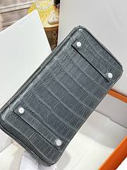 Hermes 25 Alligator Sapphire H66302 Size 25cm - 2