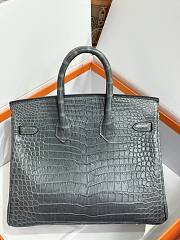 Hermes 25 Alligator Sapphire H66302 Size 25cm - 4
