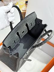 Hermes 25 Alligator Sapphire H66302 Size 25cm - 6