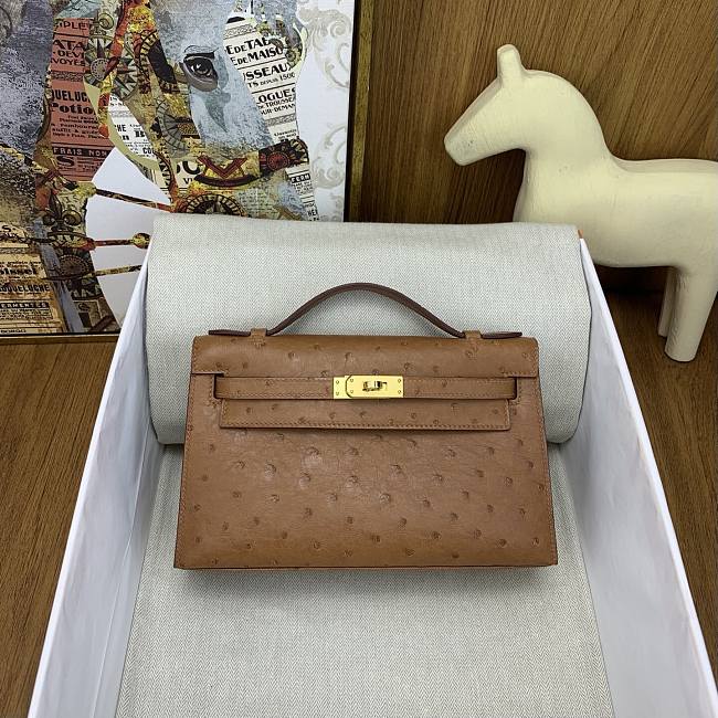 Hermès Clutch Evening Bag HM2008 Size 22cm - 1