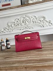 Hermès Kelly Pochette Crocodile HM0090 Size 21x12x6cm - 3