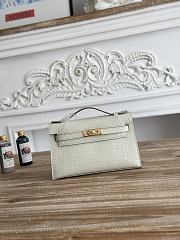 Hermès Kelly Pochette Crocodile HM0092 Size 21x12x6cm - 2