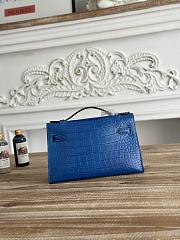 Hermès Kelly Pochette Crocodile HM0094 Size 21x12x6cm - 4