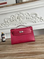 Hermès Kelly Pochette Crocodile HM186 Size 21x12x6cm - 3