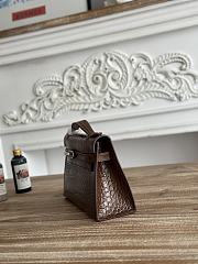 Hermès Kelly Pochette Crocodile HM187 Size 21x12x6cm - 4