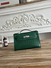 Hermès Kelly Pochette Crocodile HM189 Size 21x12x6cm - 5
