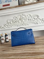 Hermès Kelly Pochette Crocodile HM190 Size 21x12x6cm - 2
