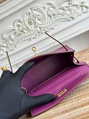 Hermès Kelly Pochette Rouge HM0042 Size 21x12x6cm - 5