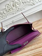 Hermès Kelly Pochette Rouge HM0156 Size 21x12x6cm - 2