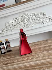 Hermès Kelly Pochette Rouge HM0157 Size 21x12x6cm - 5