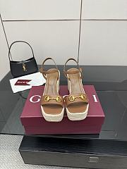 Gucci Hisley Wedge Sandals GG3119 - 6