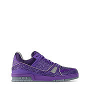 LV Trainer Sneaker Purple Sparkling - 3