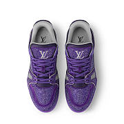 LV Trainer Sneaker Purple Sparkling - 2