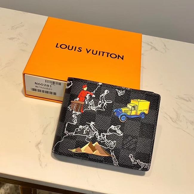 LV MULTIPLE WALLET N60281 Size 12x9cm - 1